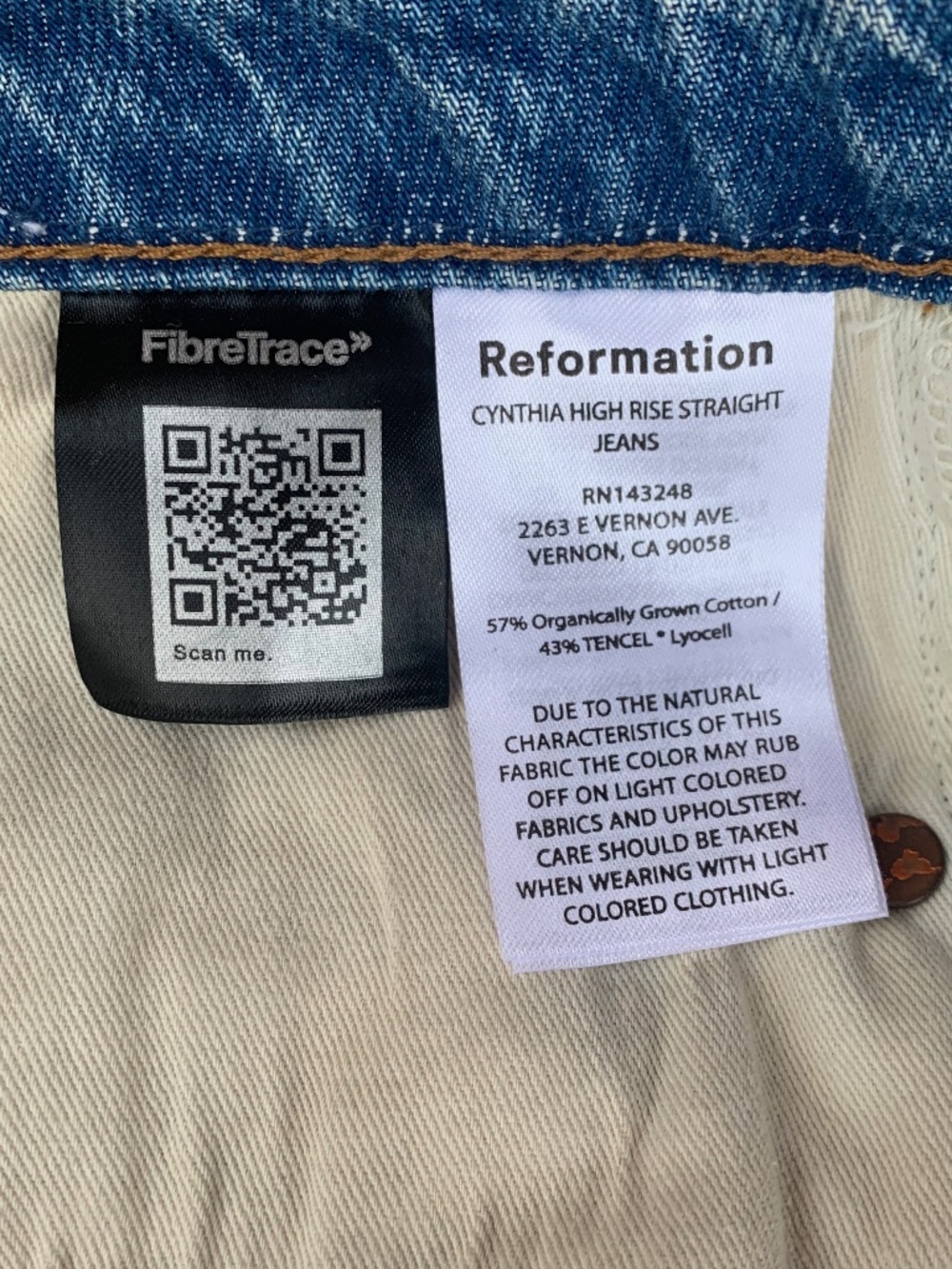 Reformation Cynthia High Rise Straight Jeans - Picture 8 of 14